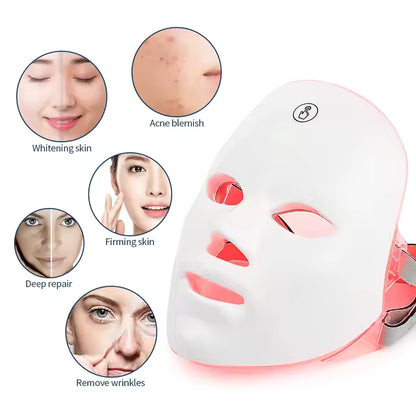 Máscara Facial LED Rejuvenecimiento Profesional